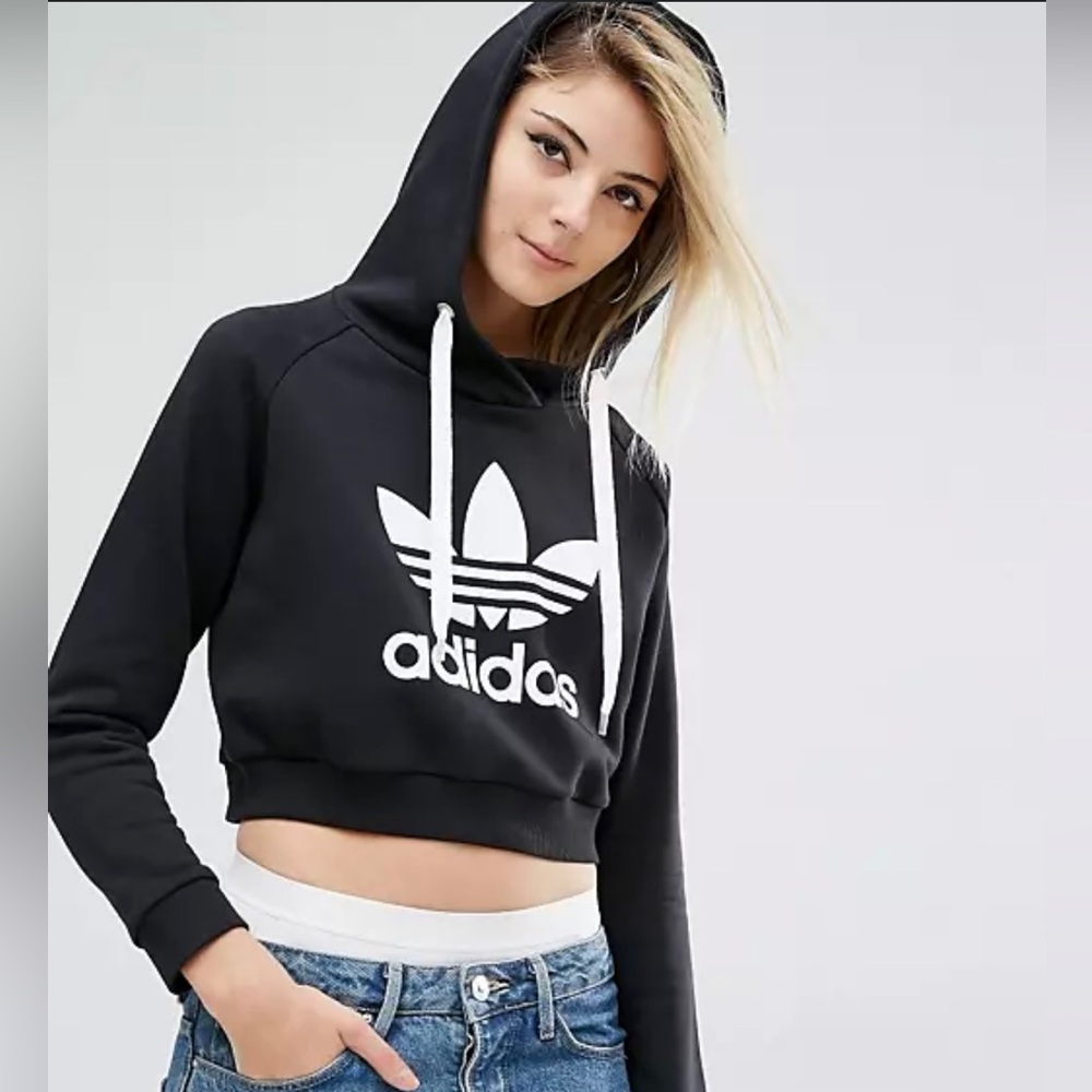 Adidas cropped hoodie